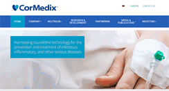 Desktop Screenshot of cormedix.com